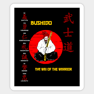 Bushido the wai of the warrior Sticker